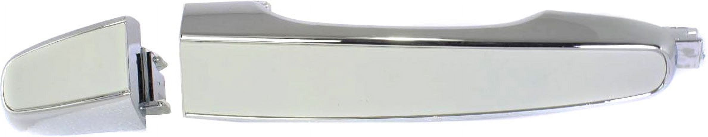 Replacement REPP491302C Exterior Door Handle Compatible with 2011-2013 Chevrolet Caprice 2008-2009 Pontiac G8 Rear, Left Driver Chrome
