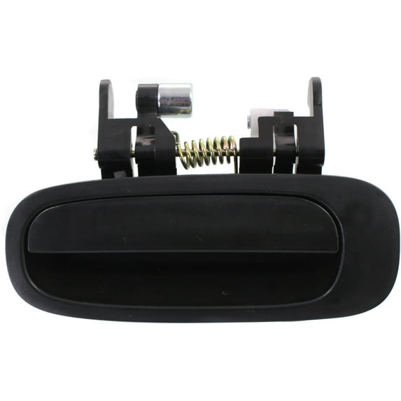 Replacement REPT491330 Exterior Door Handle Compatible with 1998-2002 Toyota Corolla Chevrolet Prizm Rear, Left Driver Textured Black