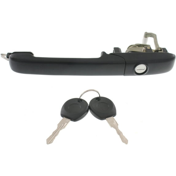 Replacement REPV462118 Exterior Door Handle Compatible with 1994-1997 Volkswagen Passat Front, Left Driver Textured Black