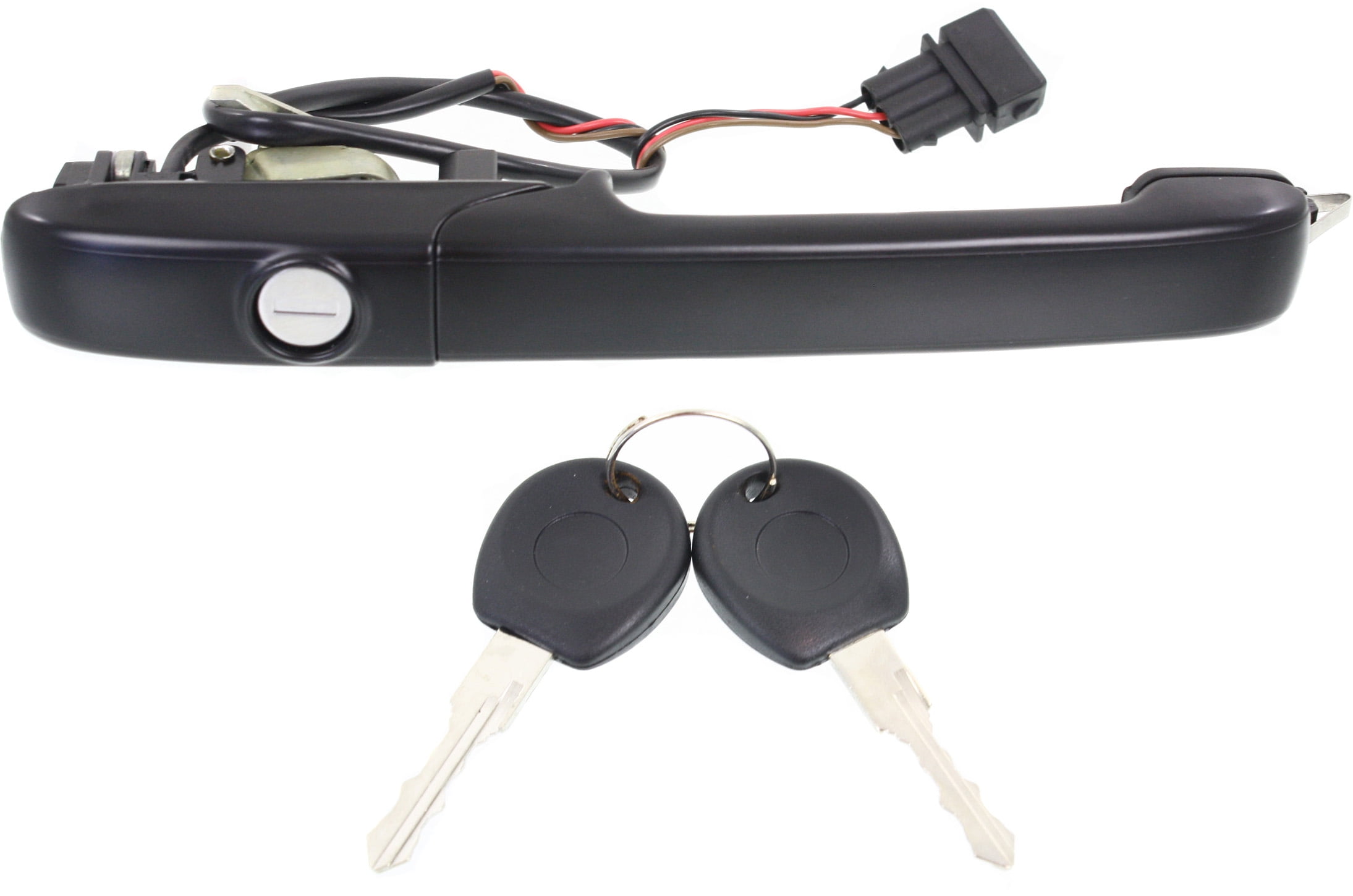 Replacement REPV462144 Exterior Door Handle Compatible with 1994-1997 Volkswagen Passat Front, Left Driver Textured Black
