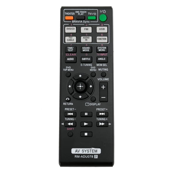 Replacement RM-ADU078 New Remote Control for DVD Home Theater AV System DAV-DZ175 DAV-TZ710 HBD-DZ170 HBD-DZ171 HCD-DZ310 HCD-DZ510 HCD-DZ610 HCD-TZ715