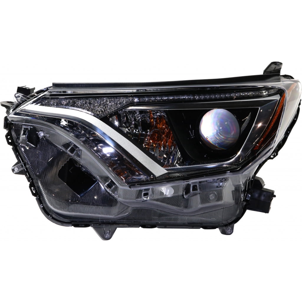 Replacement RT10010004 Headlight Compatible With 2016-2018 Toyota RAV4 Left Driver Halogen With bulb(s)