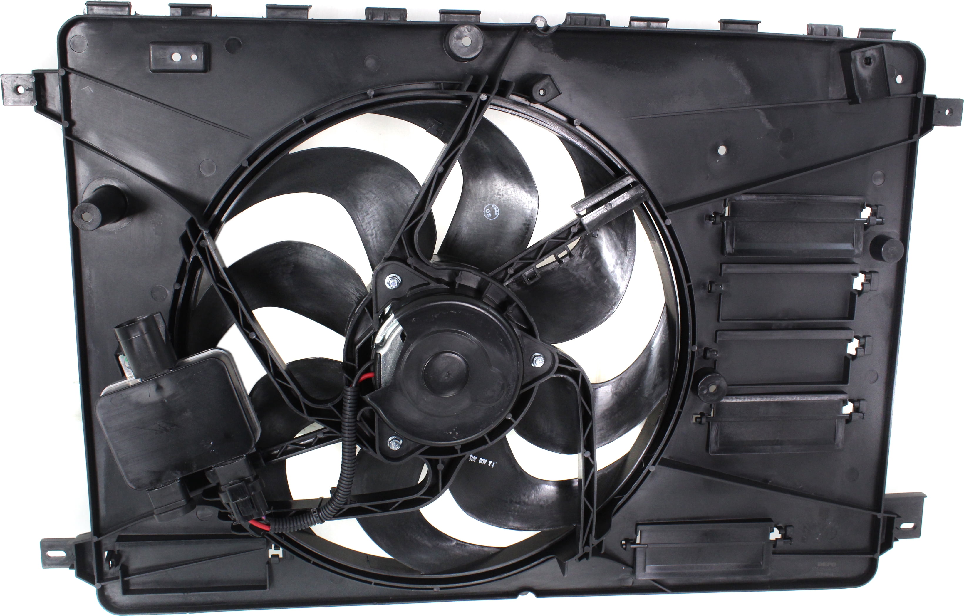 Replacement RV16090001 Cooling Fan Assembly Compatible with 2011-2018 Volvo S60 2015-2017 XC60 Radiator
