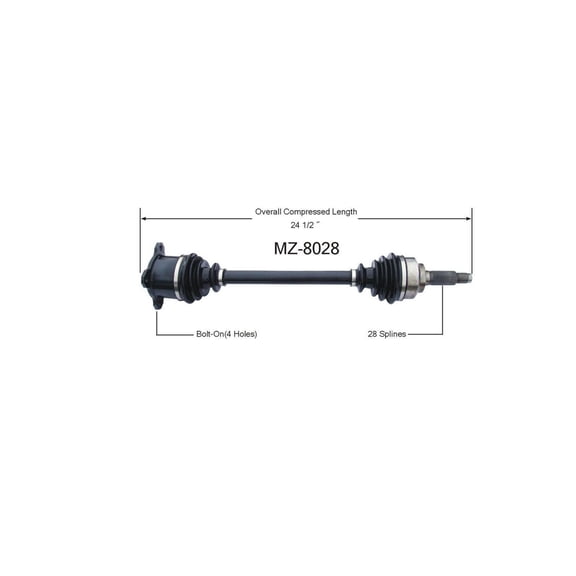 Replacement Rear CV Shaft Axle for Mazda for RX-7 1986-1991 MZ-8028 New 3-Year Warranty