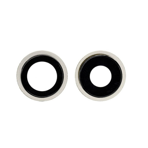 Replacement Rear Camera Glass Lens With Cover Bezel Ring For Apple iPhone 12 / iPhone 12 Mini - White