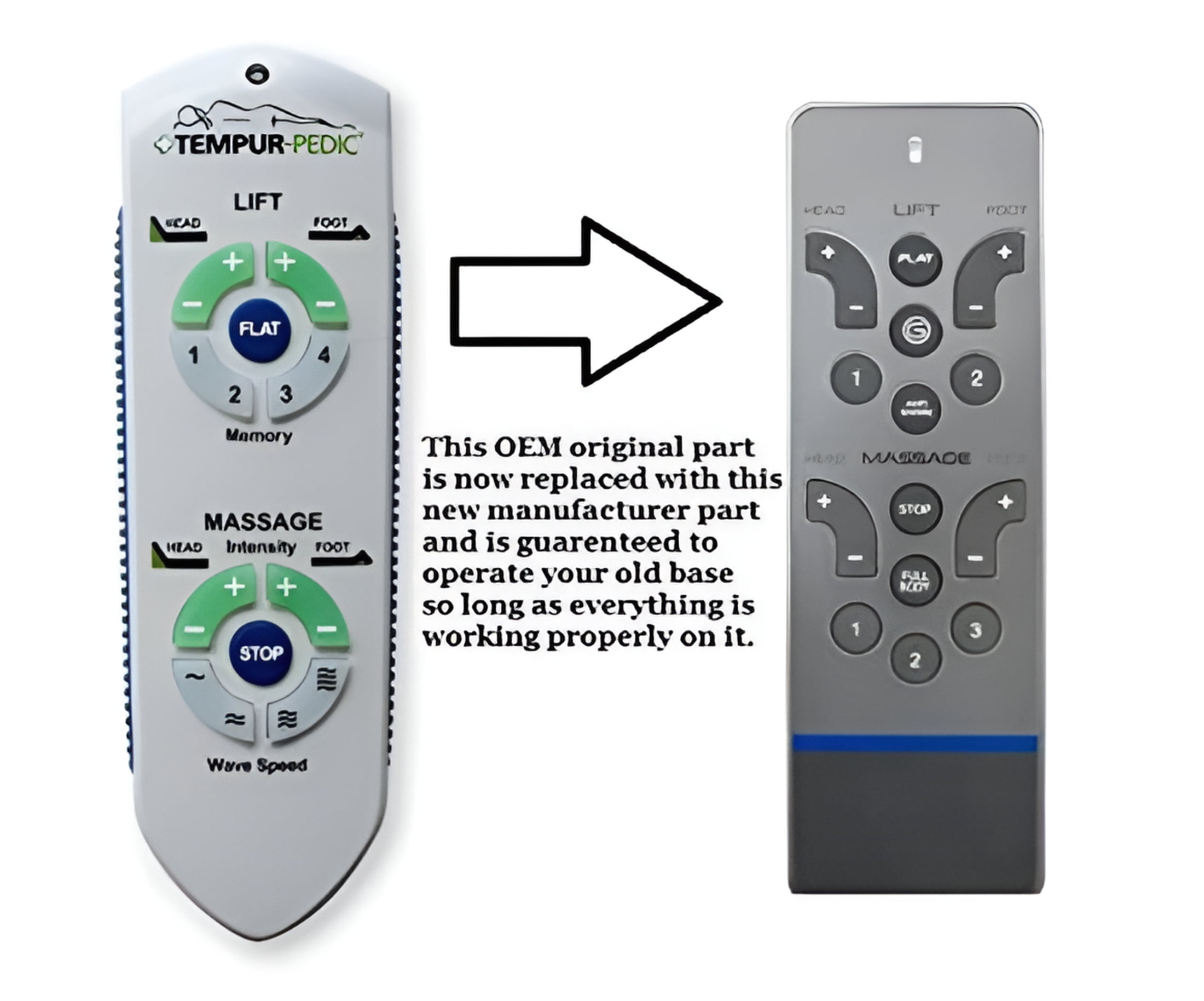 Tempurpedic Remote Replacement