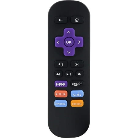 Replacement Remote Control 1 for Roku Streaming Boxes ONLY (Not Roku Stick or TV) Netflix Youtube Vudu (No pairing required)