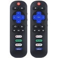 thumbnail image 1 of Replacement Remote Control 2 Pack Only for Roku TV, Compatible for TCL Roku/Hisense Roku/Onn Roku/Sharp Roku/Element Roku/Westinghouse Roku/Philips Roku, 1 of 5