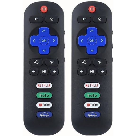 Replacement Remote Control 2 Pack Only for Roku TV, Compatible for TCL Roku/Hisense Roku/Onn Roku/Sharp Roku/Element Roku/Westinghouse Roku/Philips Roku