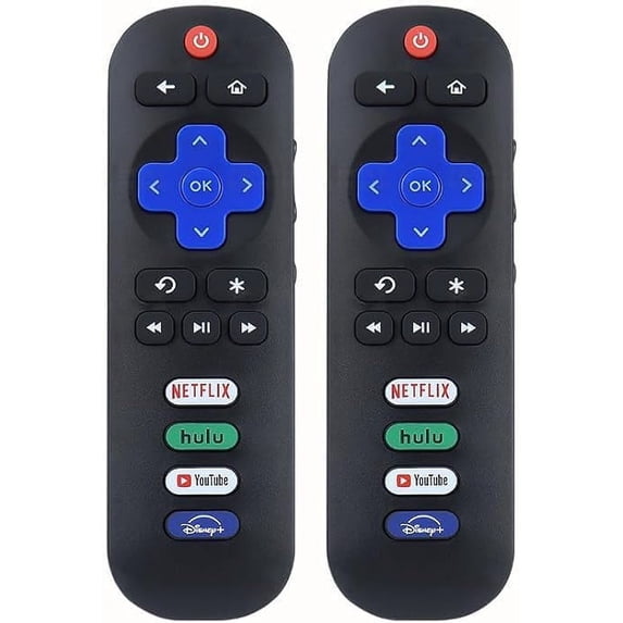 Replacement Remote Control 2 Pack Only for Roku TV, Compatible for TCL Roku/Hisense Roku/Onn Roku/Sharp Roku/Element Roku/Westinghouse Roku/Philips Roku
