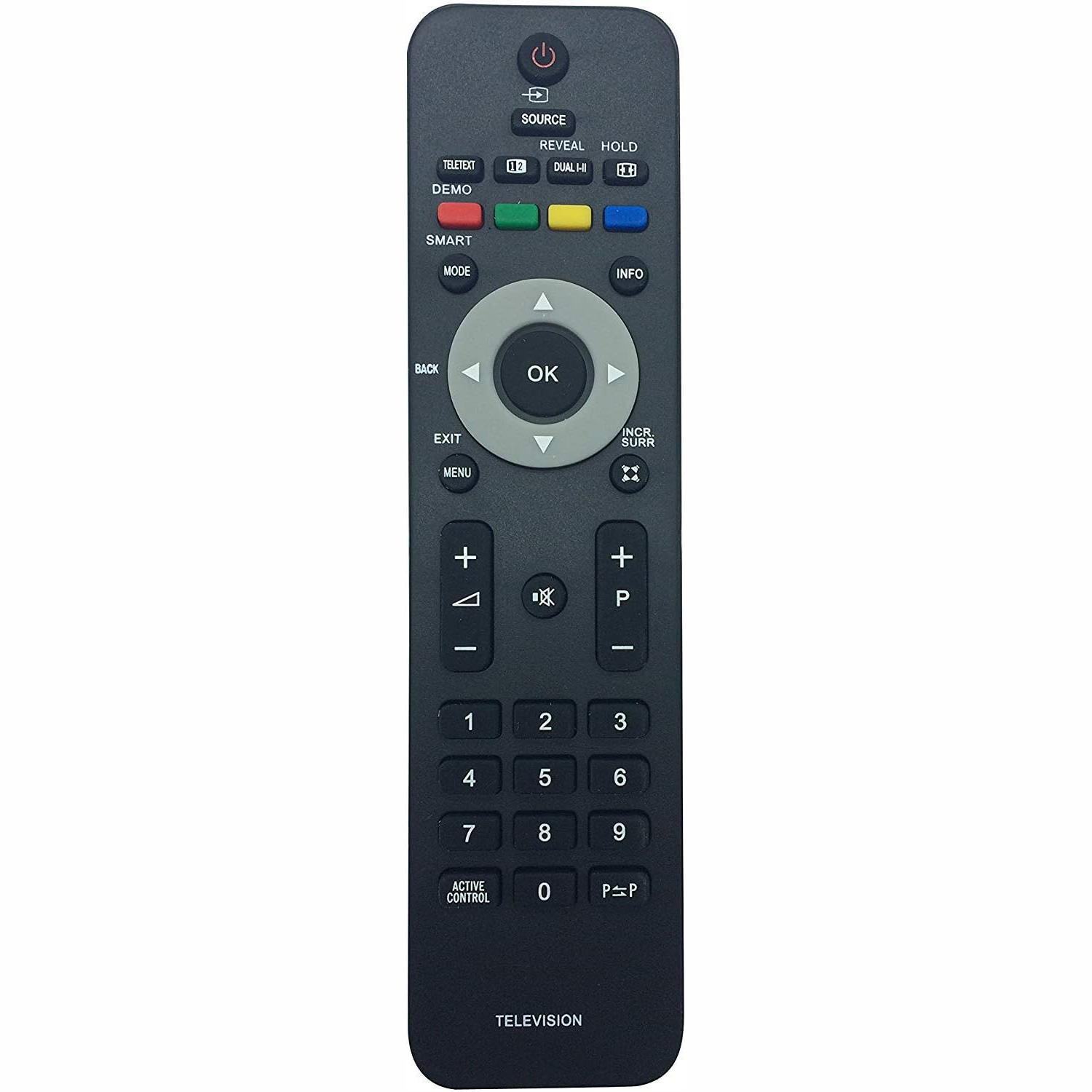 VINABTY Telecomando Universale Sostitutivo Per TV Philips 19PFL3403, 22PFL3403 E Serie 3403 - Infrarossi 10m