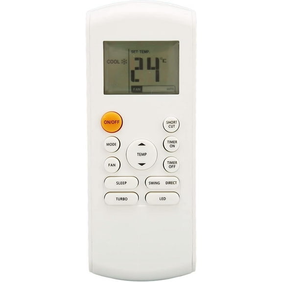 Replacement Remote Control, Air Conditioner Remote Control, Compatible with R57 Series and RG57 Series Remotes R57B1/BGE, RG57/BGE, RG57A/BGE, RG57A1(B)/BGE, etc (Batteries Not Included)