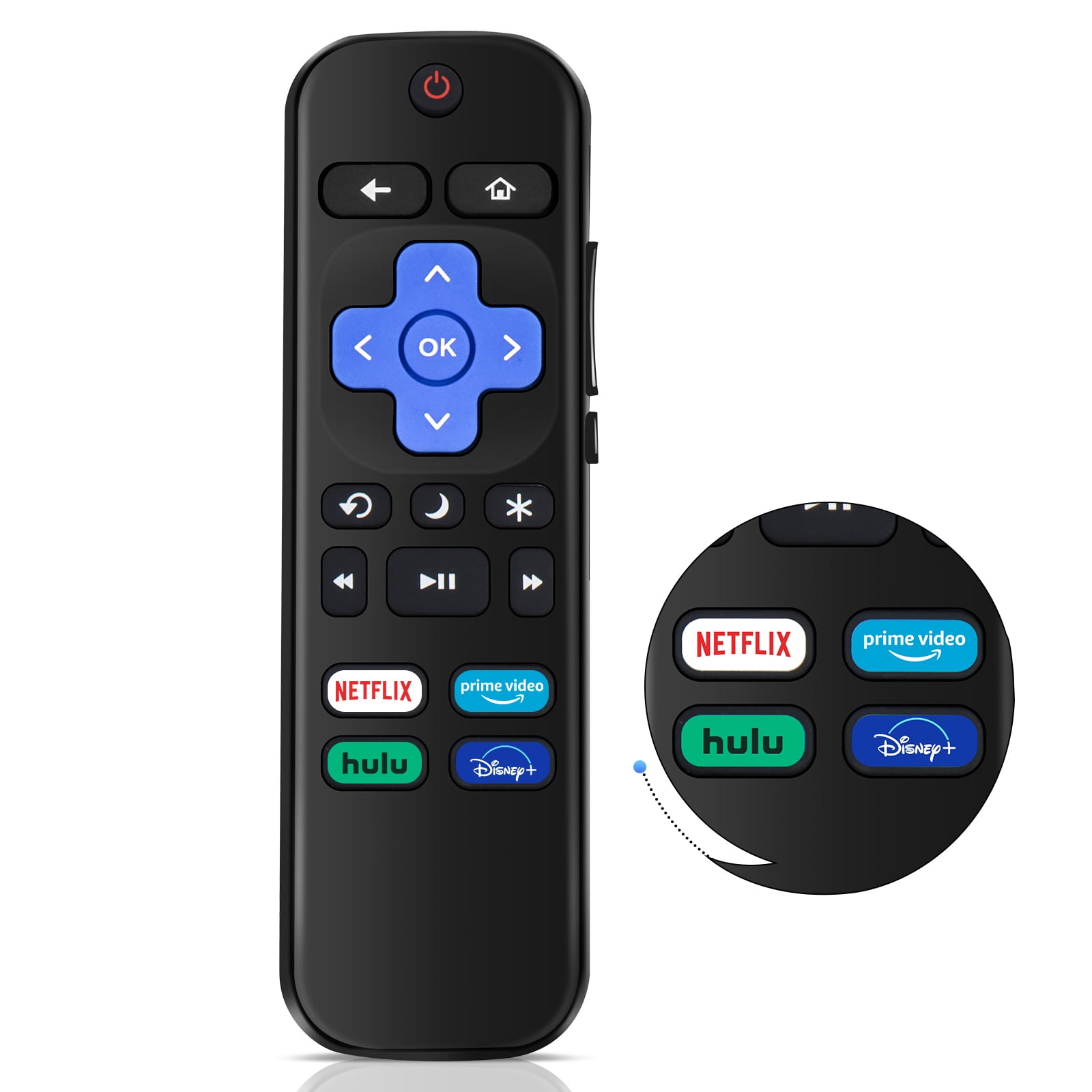 Replacement Remote Control Compatible for Roku TV, for TCL Roku/for