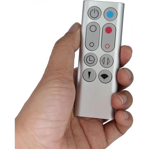 Replacement Remote Control Compatible for Dyson Pure Hot Cool Fan Purifying Heater HP00 HP01, Part NO.967197-13 (Sliver)
