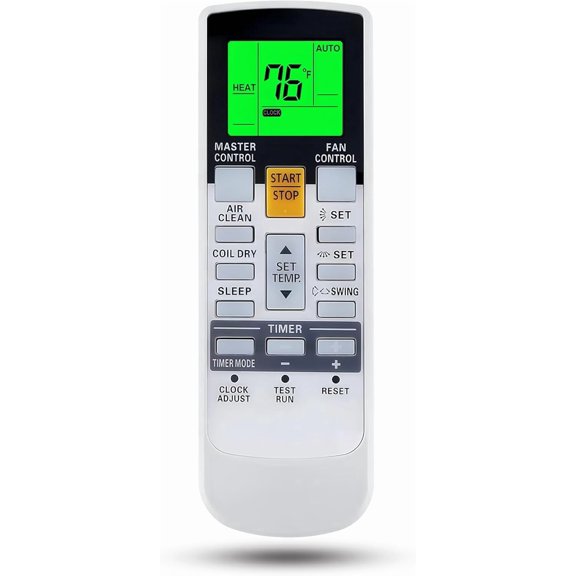 Replacement Remote Control for Fujitsu Air Conditioner AR-RAH2U ASU18RLF ASU18RLXS ASU24RLF ASU24RLXS ASU30RLX ASU30CLX1 ASU36CLX1 AOU36CLX1 AUU12RLF AUU18RLF AUU9RLF