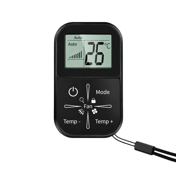 Replacement Remote Control, LCD Setting Display, Cool, Heat, Fan, Dry, and Auto Mode for Household Wall-Mounted and Floor-Standing Air Conditioners