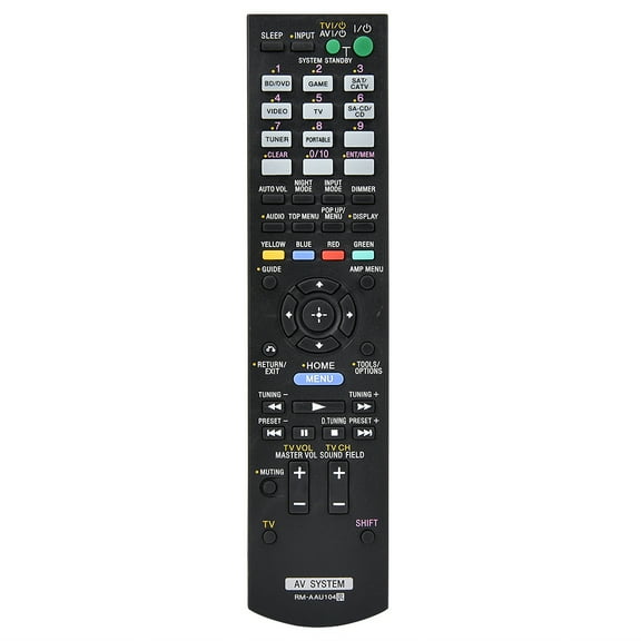 Replacement Remote Control, Large Buttons Remote Control Replacement Multifunction  For RM-AAU104