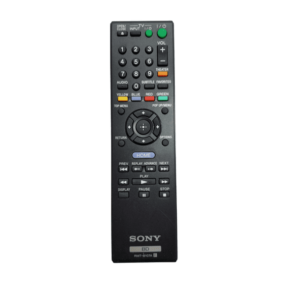 Replacement Remote Control RMT-B107A for Sony Blu-ray players BDPS570, BDPBX57, BDPS370, BDPS270, BDPS470, BDPBX37