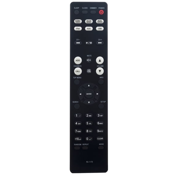 Replacement Remote Control fit for Denon AV Receiver Home Theater RC-1175 RCD-N8/K RCD-N9 RCD-N10 DRA-N5 AV-175