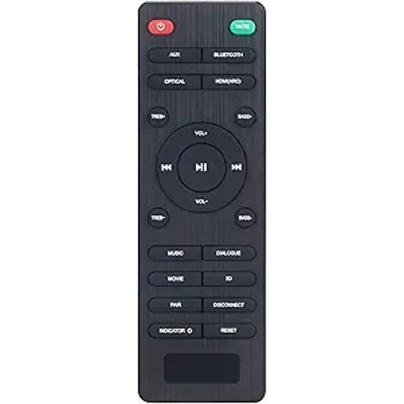 Replacement Remote Control fit for Pheanoo 2.1 CH Soundbar System D5