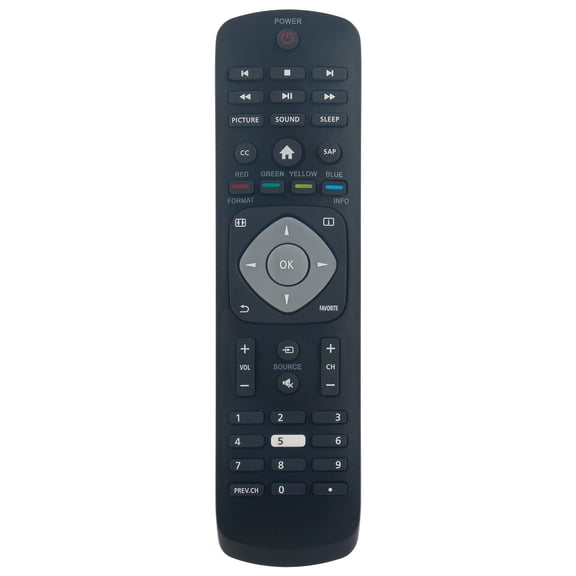 Replacement Remote Control fit for Philips HDTV LED TV 24PFL3603/F7 65PFL5922/F7 RR24PFL3603/F7 34192000032100424PFL3603