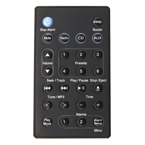 Replacement Remote Control fit for Sound for Touch Music Radio AWRCC1 AWRCC2 AWRCC Black Bat