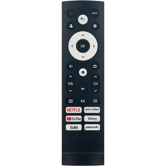 Replacement Remote Control for Hisense Smart Google TV Model 43A6H 50A6H 55A6H 65A6H 75A6H 50U6H 55U6H 65U6H 75U6H 65U8H 75U8H