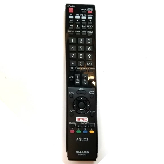 Replacement Remote Control for Sharp LCD TVs GB172WJSA for TV Model LC70EQ30U.