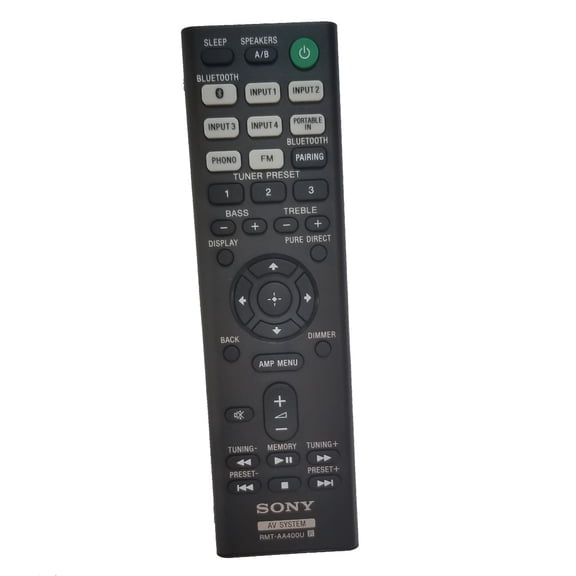 Replacement Remote Control for Sony RMT-AA400U for Sony Audio Receivers STR-DH190