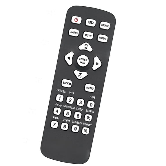 Replacement Remote Control for X128GH X118H X1126AH D616D Multiple Projector Models And More Black