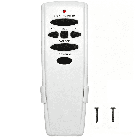 Replacement Remote for Hampton Bay Hunter Ceiling Fan, 3-Speed Dimmer with Reverse and Wall Mount, 303.9 MHz, Compatible with UC7078T CHQ8BT7078T L3H2003FANHD L3HMAY97FANHD HD5/HD6