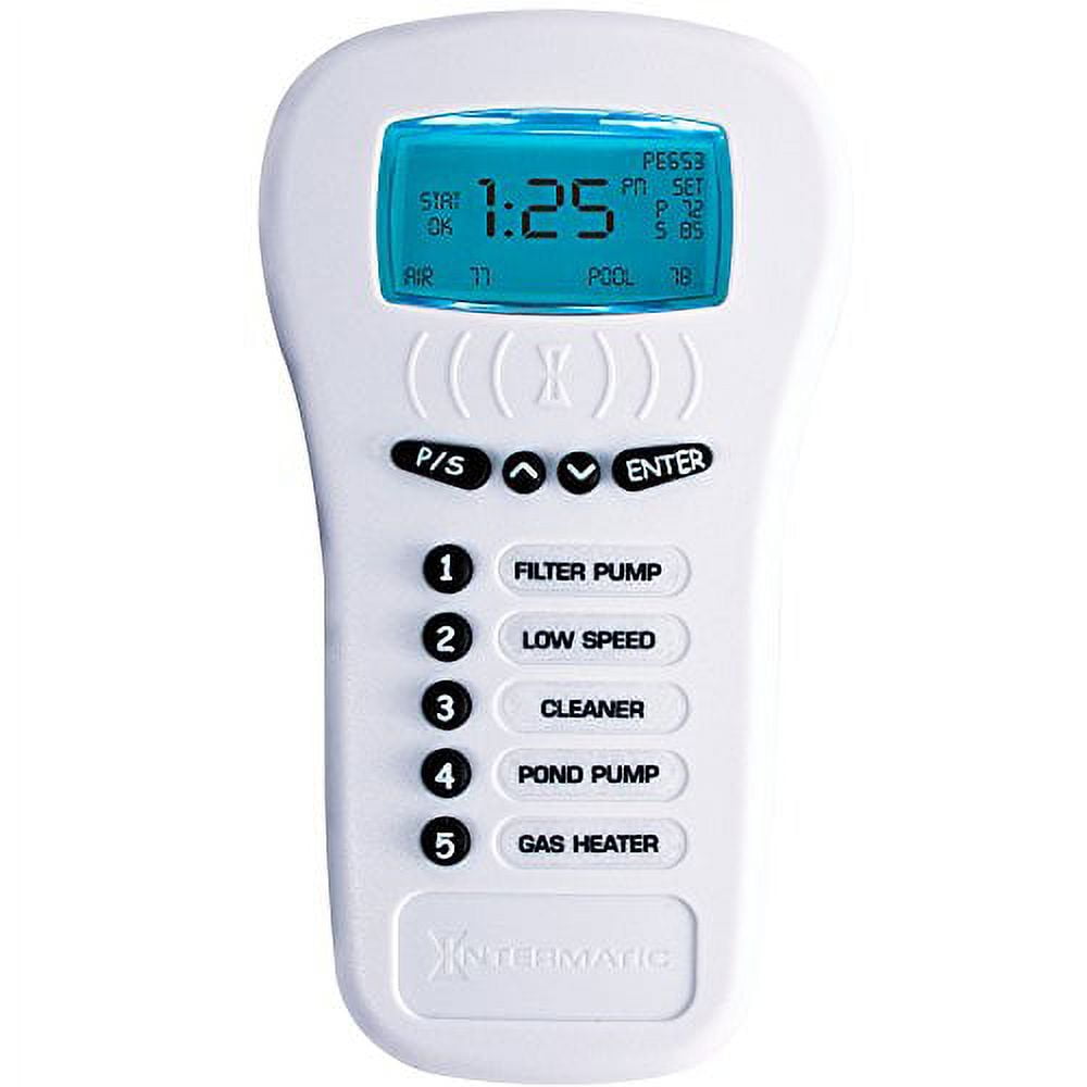 White Wireless Water-Resistant LCD Remote Controller