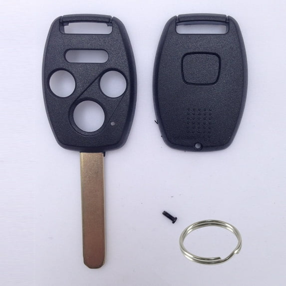 Replacement Remote Key Shell Keyless Case FOB 4Btn For Honda With Chip Holder