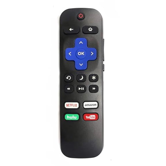 Replacement Remote for All Onn Roku and Other Brands of Roku TVs.The Remote Comes with Volume Control & TV Power Button and it Does not Need Pairing with TVs.(Auto Paring)