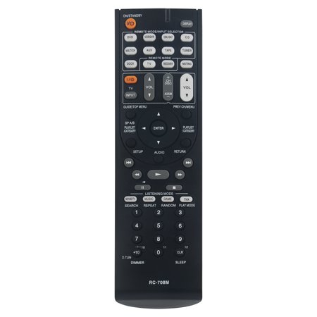 Replacement Remote RC-708M Fit for Onkyo 7.1ch Digital Surround Receiver and Speaker HT-S9100THX HT-R960 SKF-960F SKC-960C SKM-960S SKB-960 SKW-960