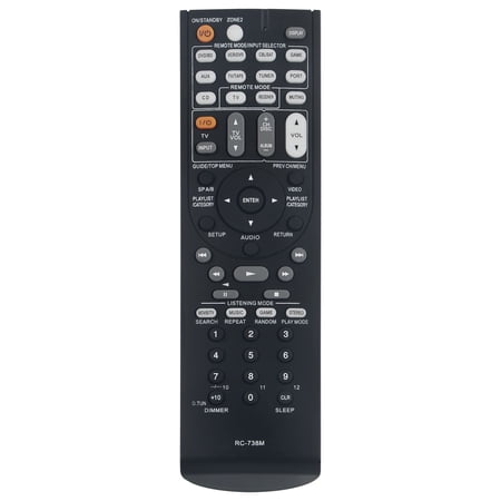Replacement Remote RC-738M Fit for Onkyo 7.2-Channel A/V Surround Home Theater AV Receiver HT-RC160 TX-SR607