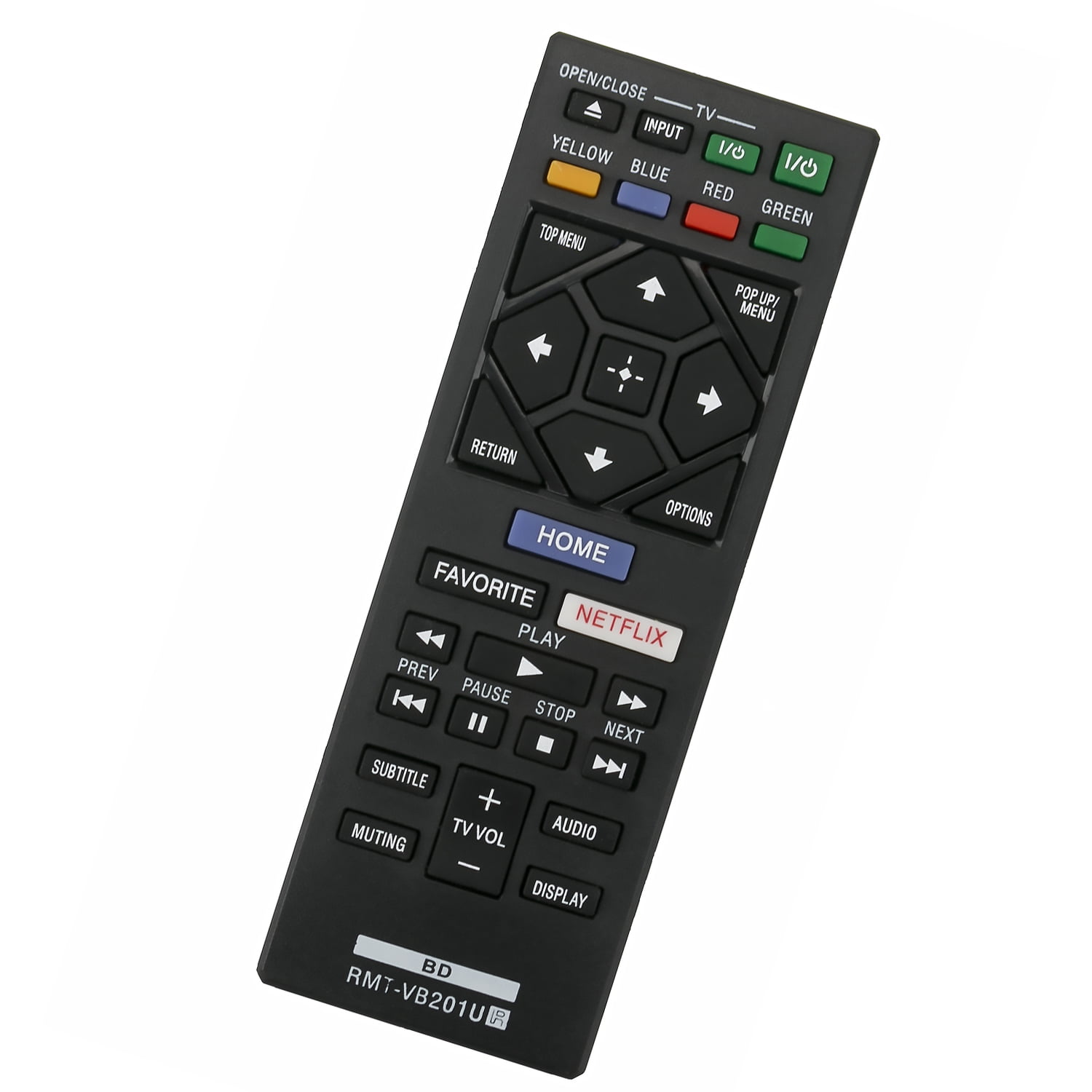 Replacement Remote RMTVB201U Fit for Sony Bluray Disc DVD Player BDP