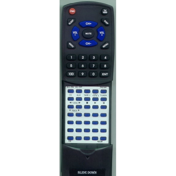 Replacement Remote for ADCOM RC8, RTRC8, GFB800