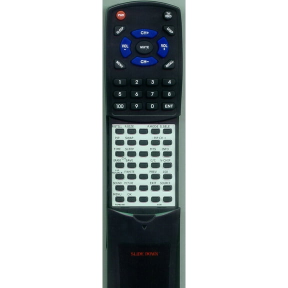 Replacement Remote for AKAI 790-002514-A2, 790002514A2, RTPDP5016H, PDP5016H