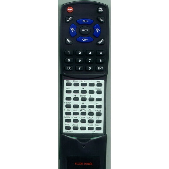 Replacement Remote for AKAI E7501-056101, E7501056101, RTE7501056101, KC01C2, LCT3785TA, LCT3785TAII