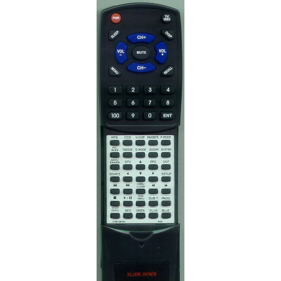 Replacement Remote for AKAI E7501-061001, E7501061001, RTE7501061001, KC02A2, LCT3201AD, LCT3201, LTD2721AD, LCT2721AD, LCT2701AD, LCT2721A