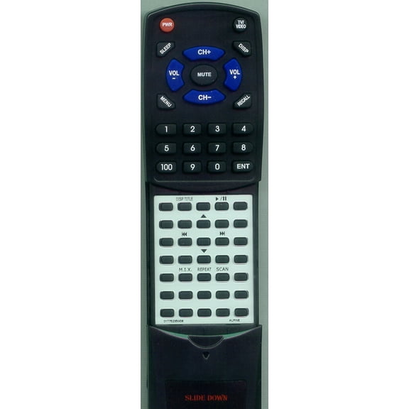 Replacement Remote for ALPINE 01T75235W08, RT01T75235W08, RUE4178P, CHMS652RF, CHM5655RF, CHM6501, CHMS600, CRA1655RF, CHM5601, 5956, CHMS651RF, S651
