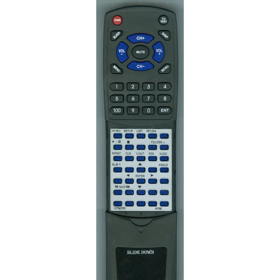 Replacement Remote for ALPINE 01T75472Y01, RT01T75472Y01, RUE4201, DVA5210, DVE5207