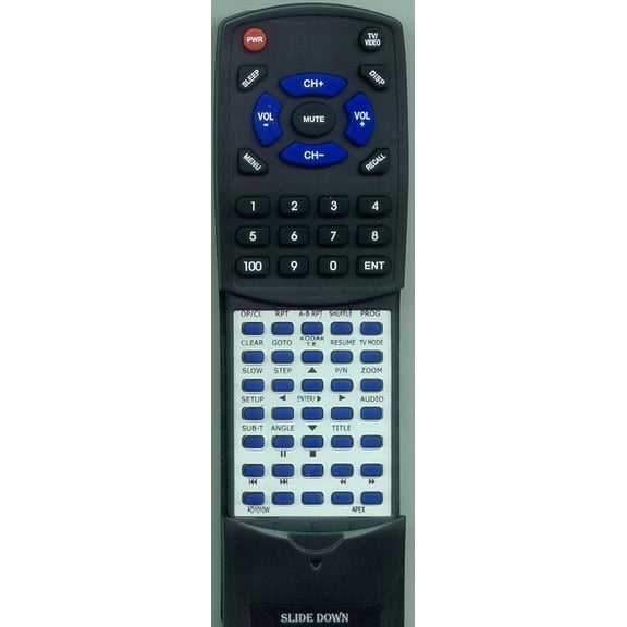 Replacement Remote for APEX AD1110W, AD1010W, RTAD1010W