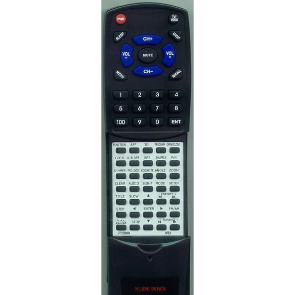 Replacement Remote for APEX HT170WRM, RTHT170WRM, HRM170, HT170, HT170RM