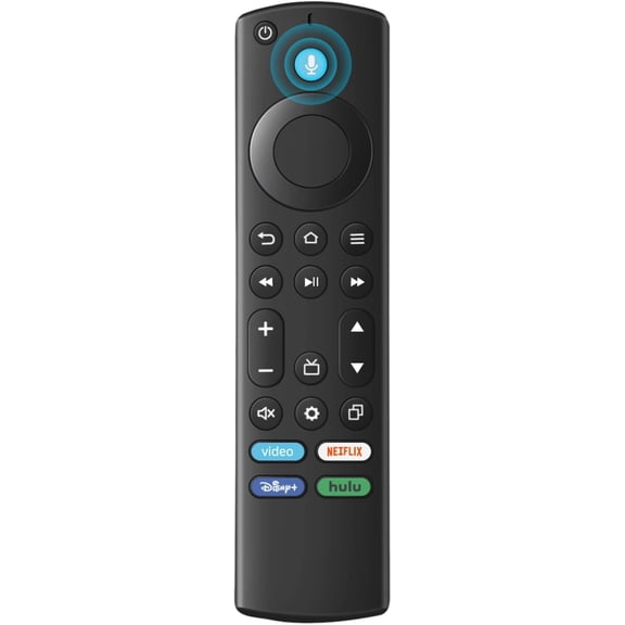 Replacement Remote for All Fire Series, TV Stick (HD, 4K, 4K Max, Lite), TV Cube and Omni, , Toshiba, Smart TVs, with Voice Control