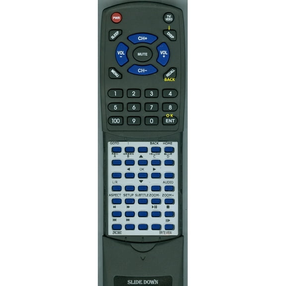 Replacement Remote for BRITE ZRC-3900, RTZRC3900, ZRC3900, BV5005HD