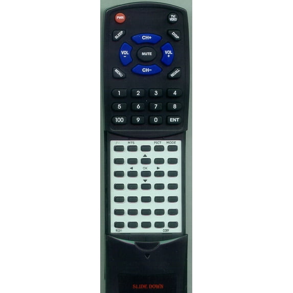 Replacement Remote for COBY RC-011, RTRC011, RC011, TFTV1902, TFTV1513, TFTV1901, TFTV1501, TFTV1912, TFTV1501M, TFTV3201