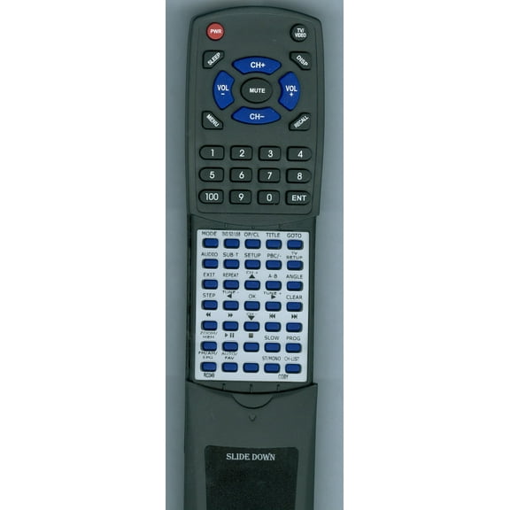 Replacement Remote for COBY RC-049, RTRC049, RC049, TFDVD7091