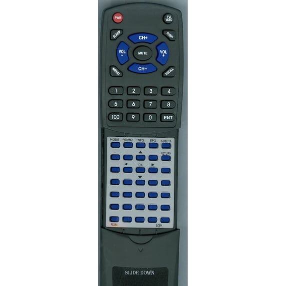 Replacement Remote for COBY RC-054, RTRC054, RC054, TFTV1091, TFTV792, TFTV791